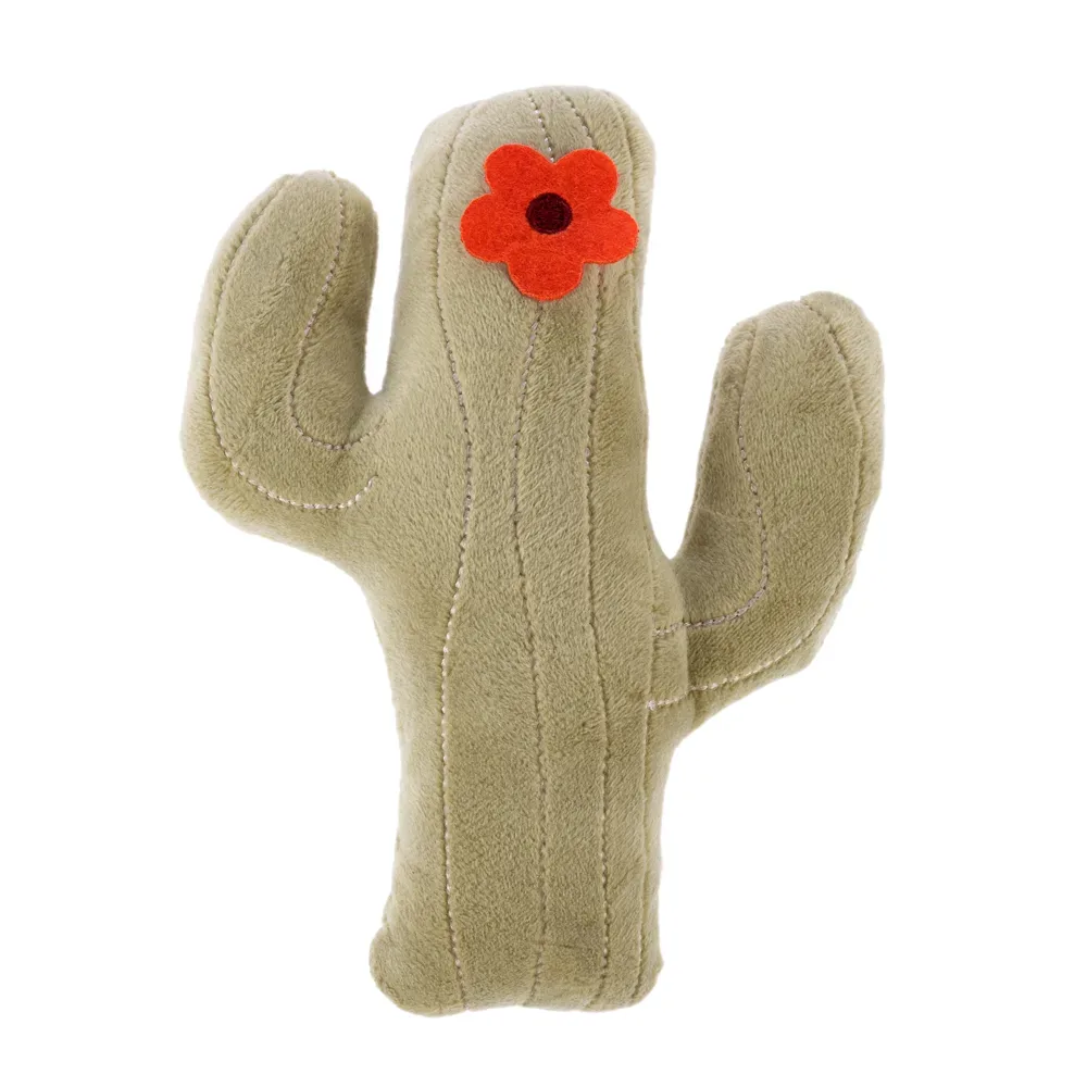 TIAKI Nature Hundespielzeug Kaktus - L 18 x B 14 x H 4,5 cm