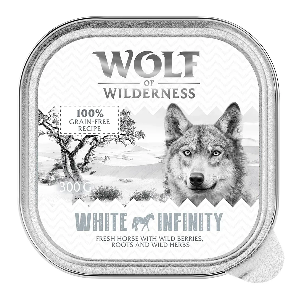 Wolf of Wilderness Adult - Single Protein 6 / 24 x 300 g Schale - 24 x 300 g: White Infinity - Pferd