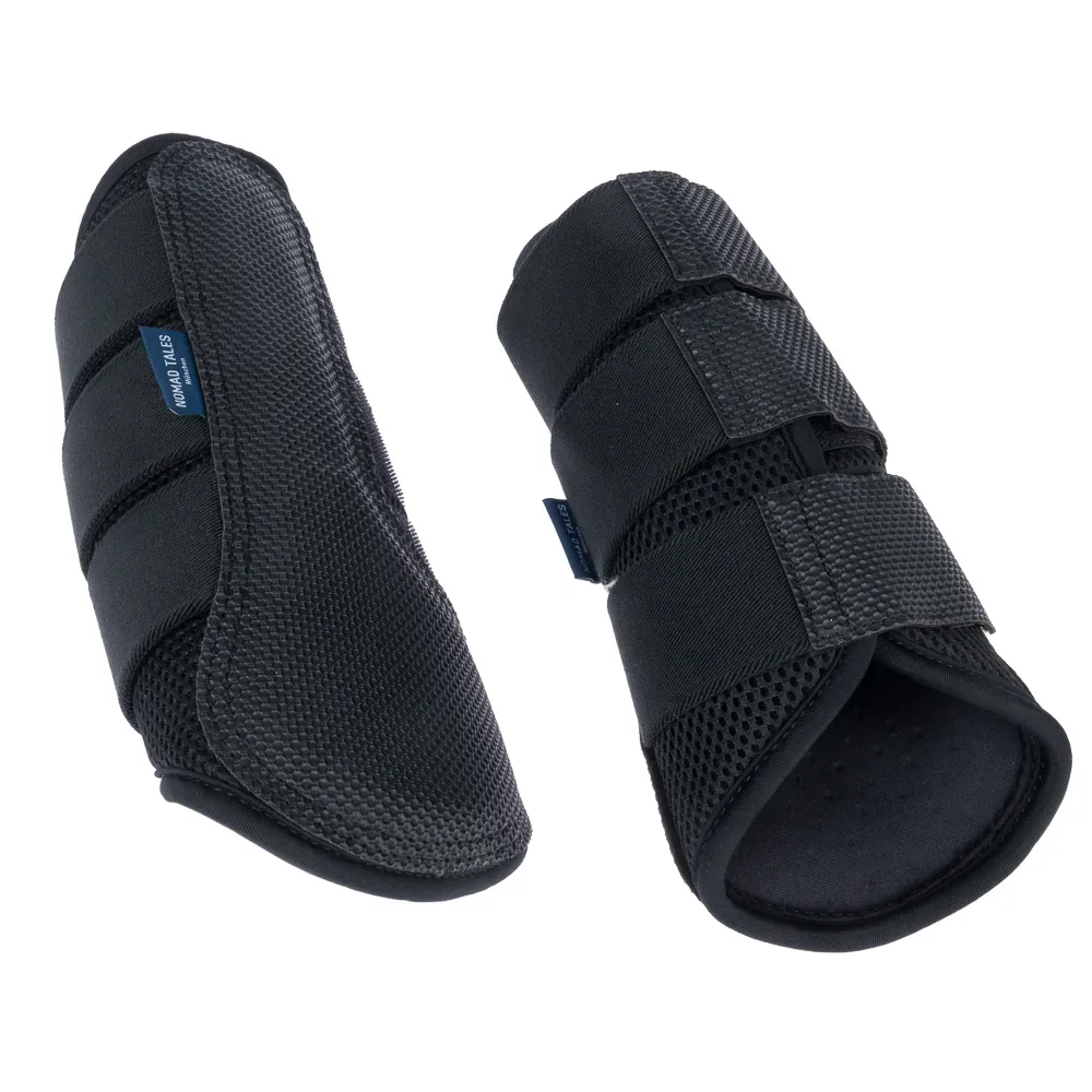 Nomad Tales Set Gamaschen & Hufglocken, schwarz - Gamaschen, Grösse M (2er Set)