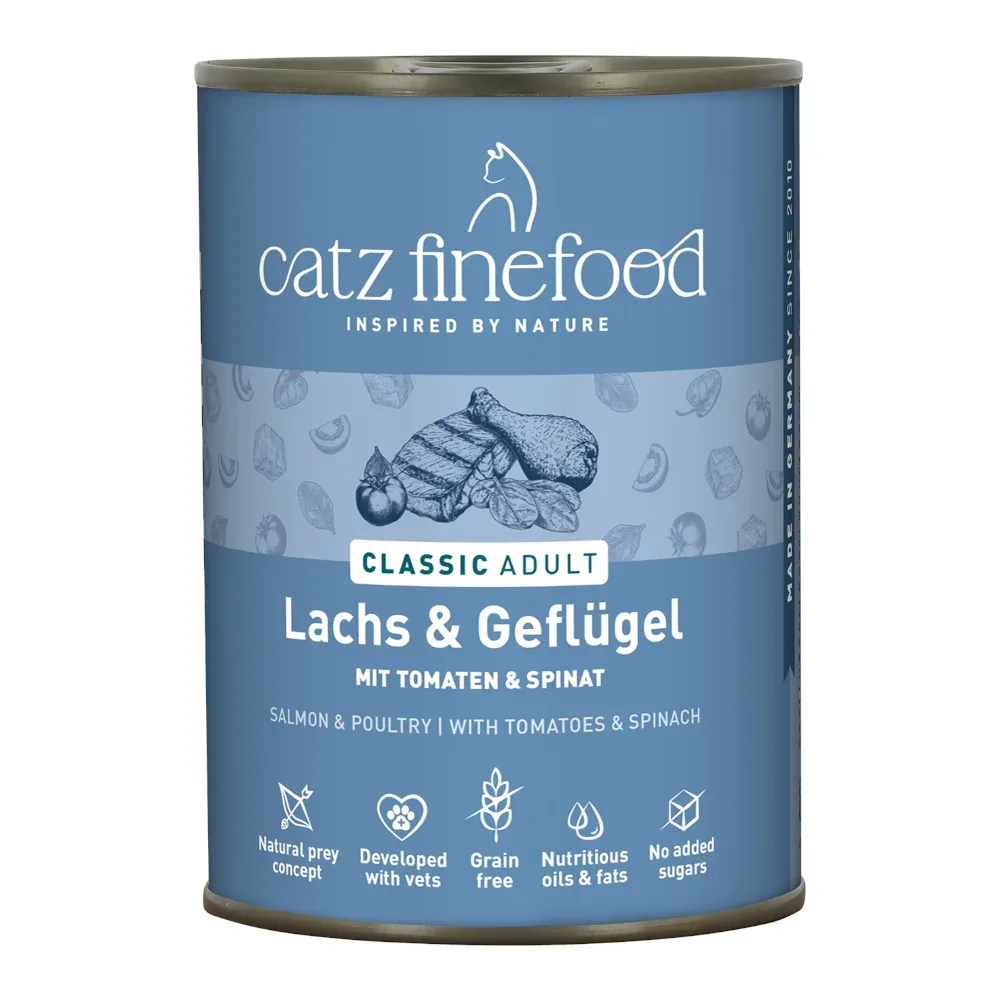 catz finefood 6 x 400 g - Lachs & Geflügel