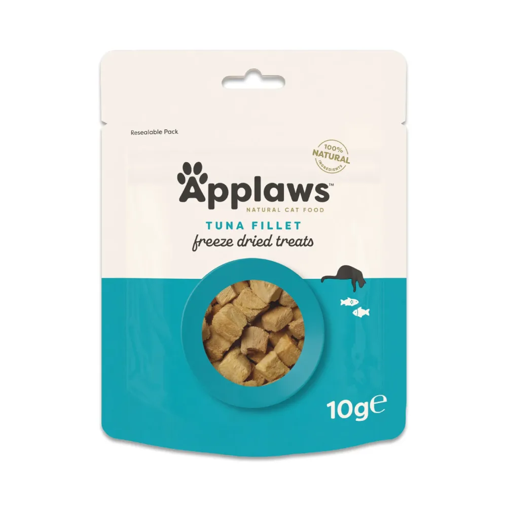 Applaws Cat Natural Gefriergetrocknete Leckerbissen Thunfischfilet - Sparpaket: 3 x 10 g