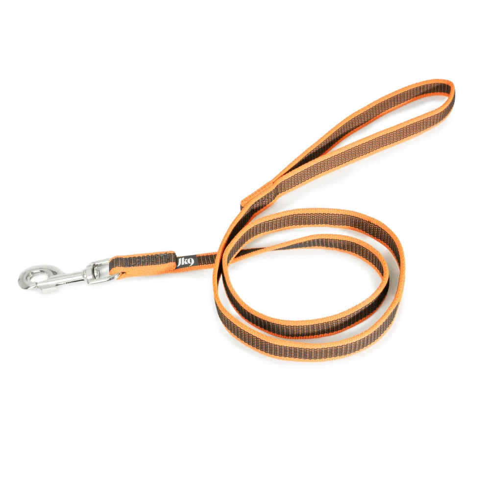 Julius-K9 Color & Gray Super-Grip Leine mit Handschlaufe - 120 cm lang, 20 mm breit