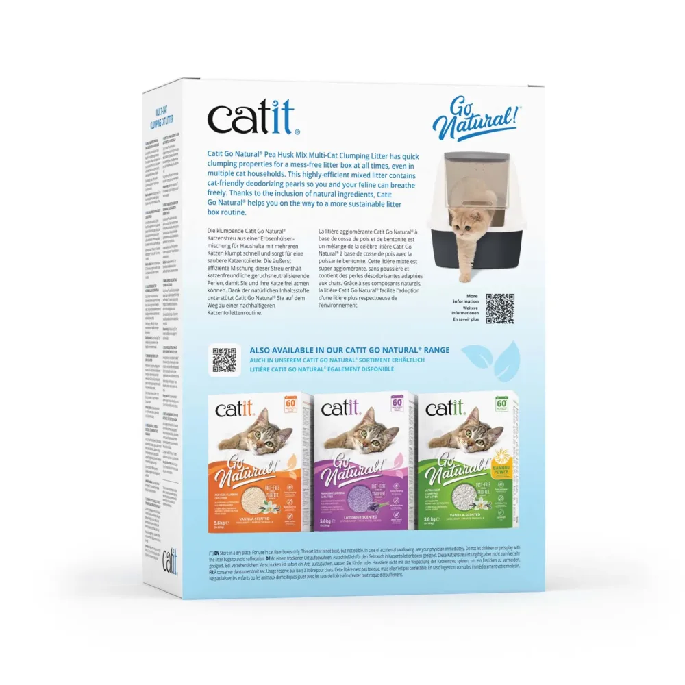 Catit Go Natural! Erbse + Bentonit Vanille - 6,4 kg