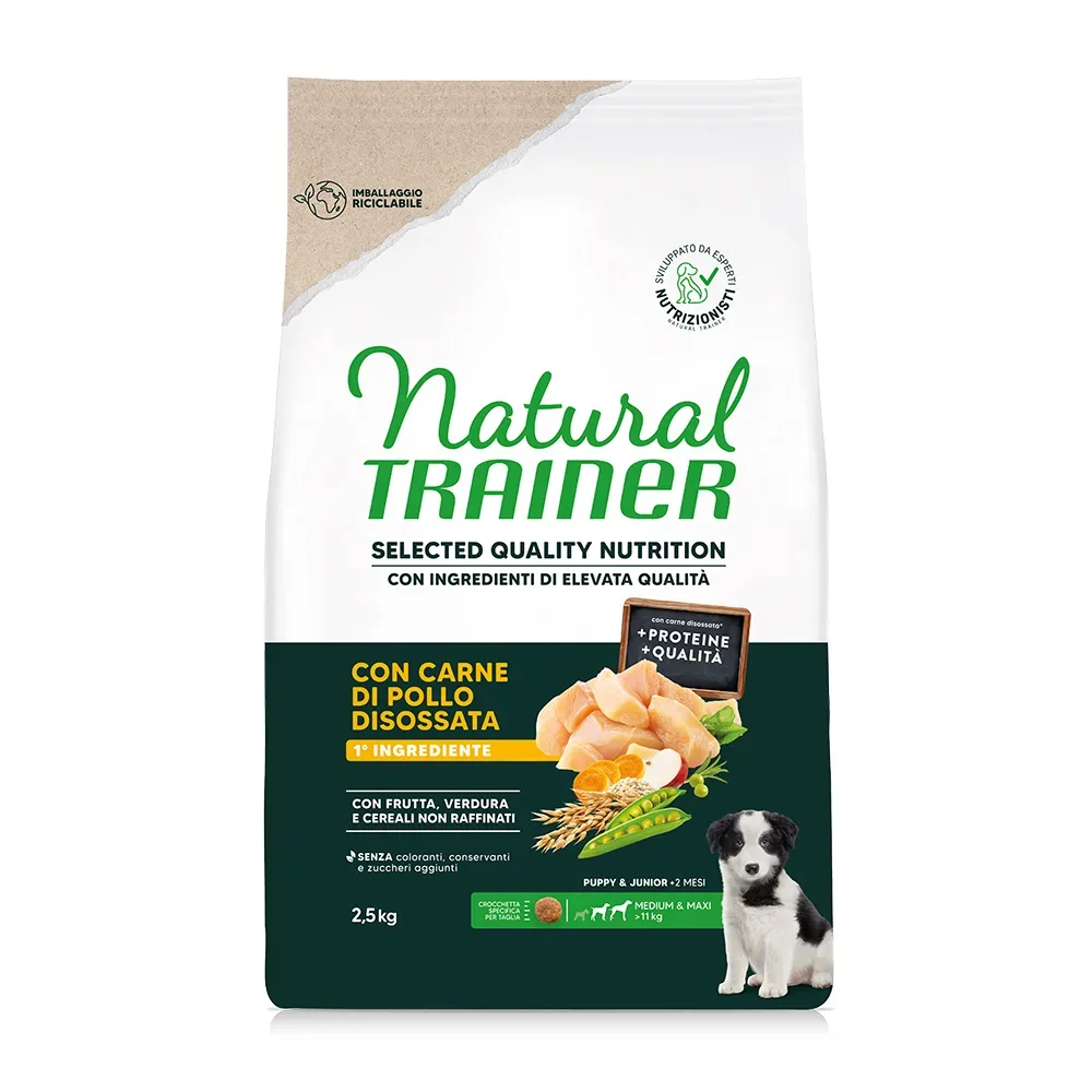 Natural Trainer Selected Quality Nutrition Puppy Medium & Maxi Huhn - 2,5 kg