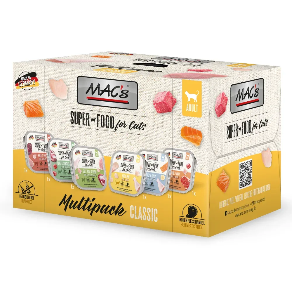 MAC's Cat Schale Probierpaket - 6 x 100 g Mixpaket (6 Sorten)