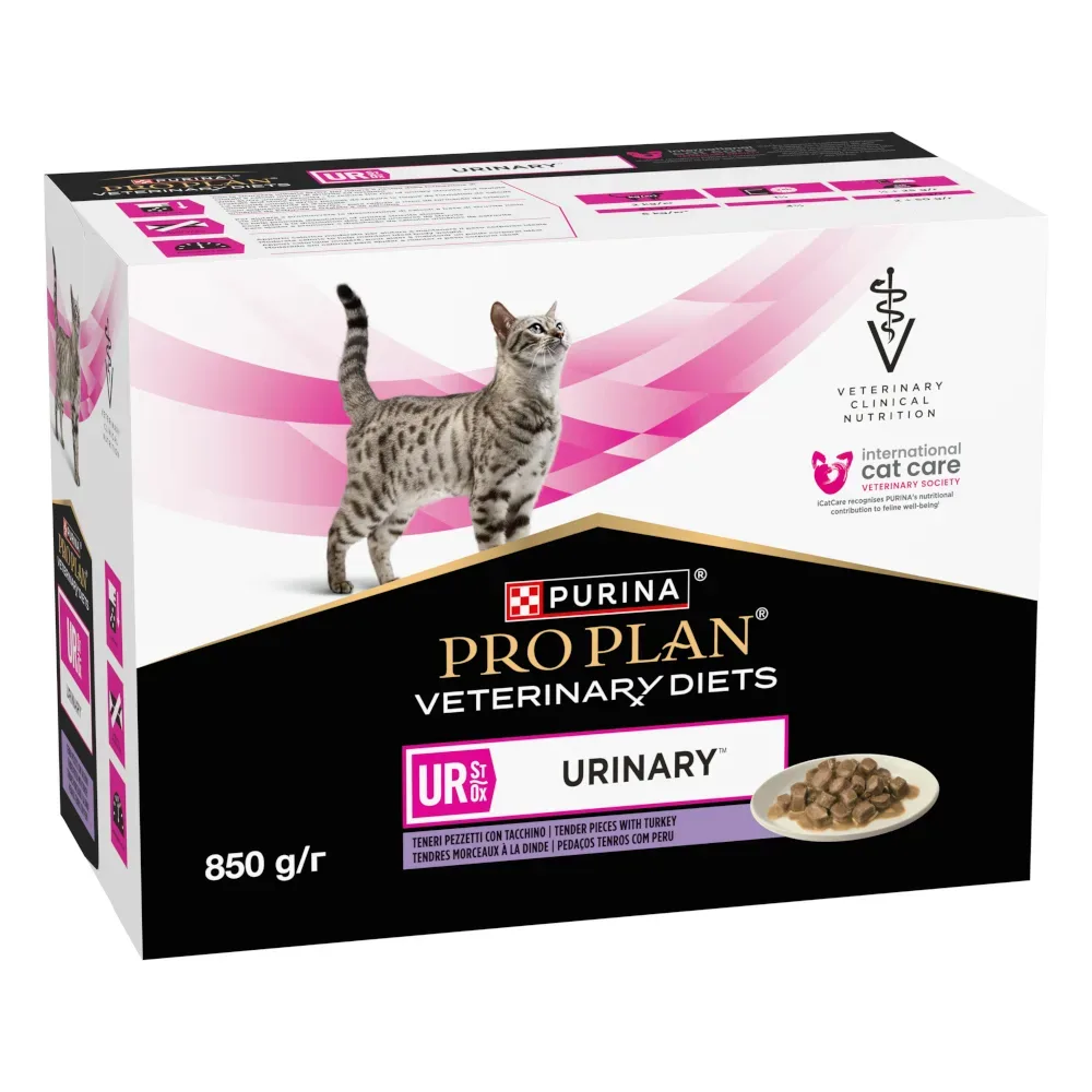PURINA PRO PLAN Veterinary Diets Feline UR ST/OX - Urinary Truthahn - 10 x 85 g