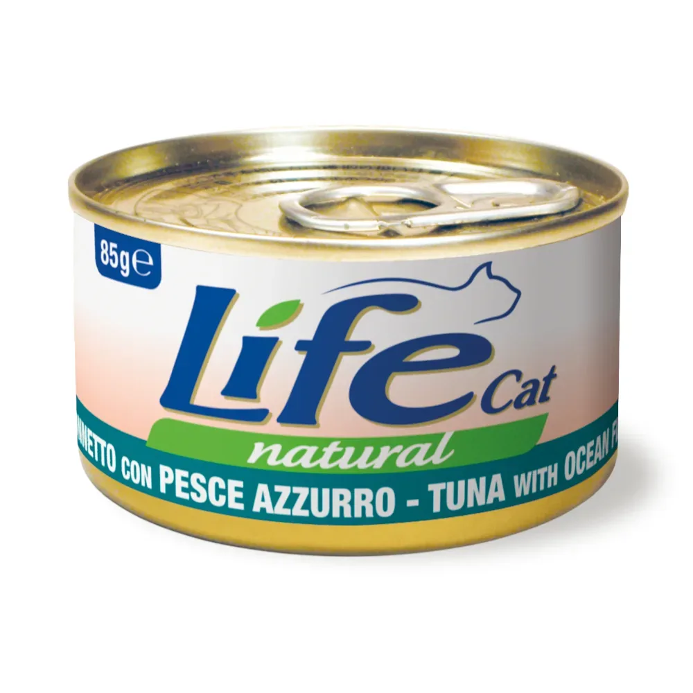 Sparpaket Life Cat Natural Adult 12 x 85 g - Thunfisch mit Meeresfisch