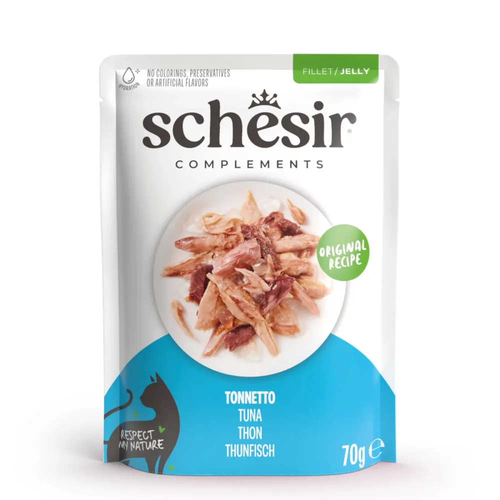 Sparpaket Schesir Complements Filet in Gelee 24 x 70 g - Thunfisch