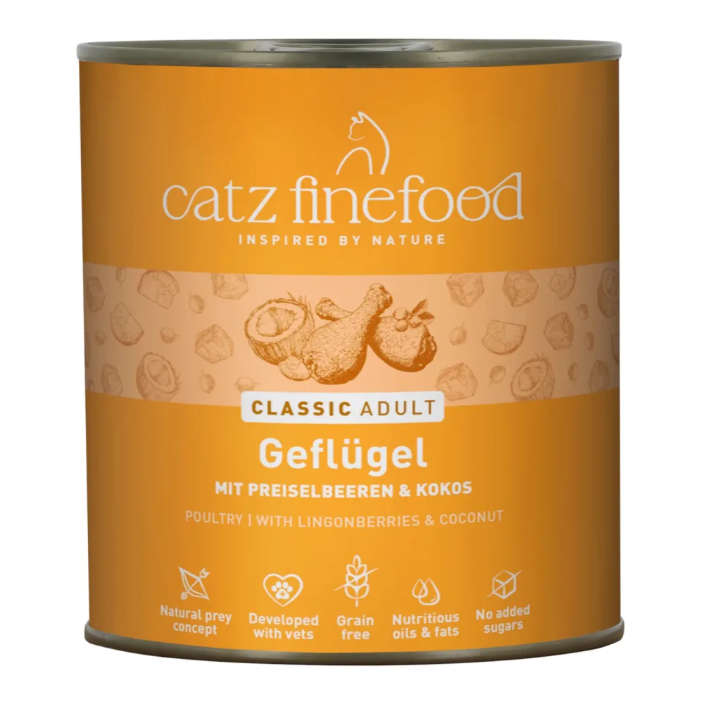 Sparpaket catz finefood 24 x 800 g - Geflügel
