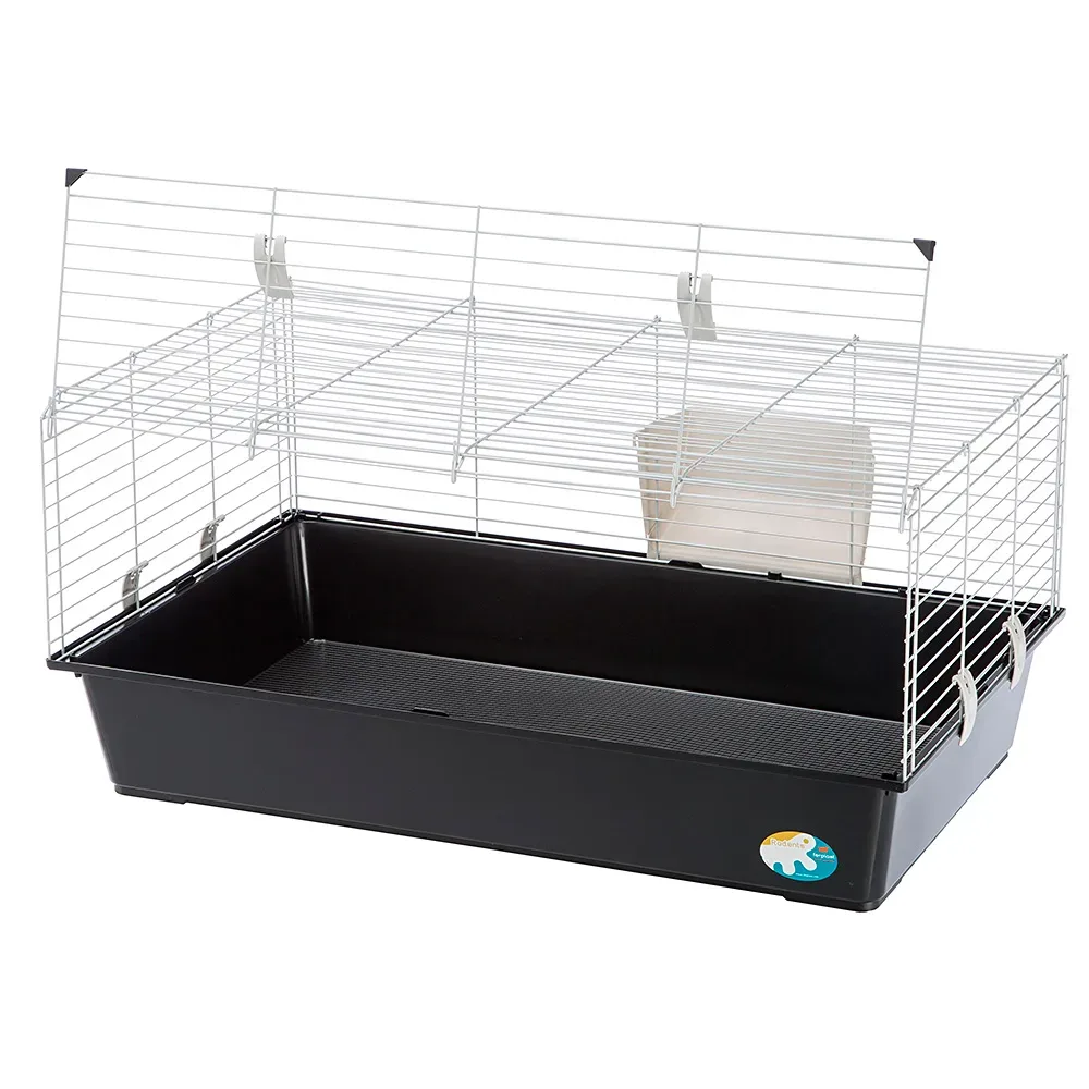 Ferplast Kleintierkäfig Piggy Basic - schwarz : L 95 x B 57 x H 46 cm