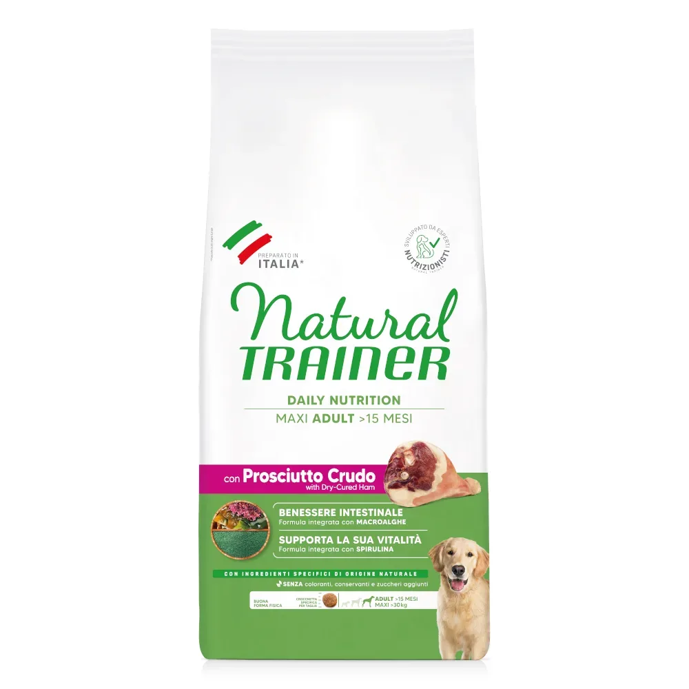 Natural Trainer Adult Maxi mit Prosciutto Crudo - Sparpaket: 2 x 12 kg