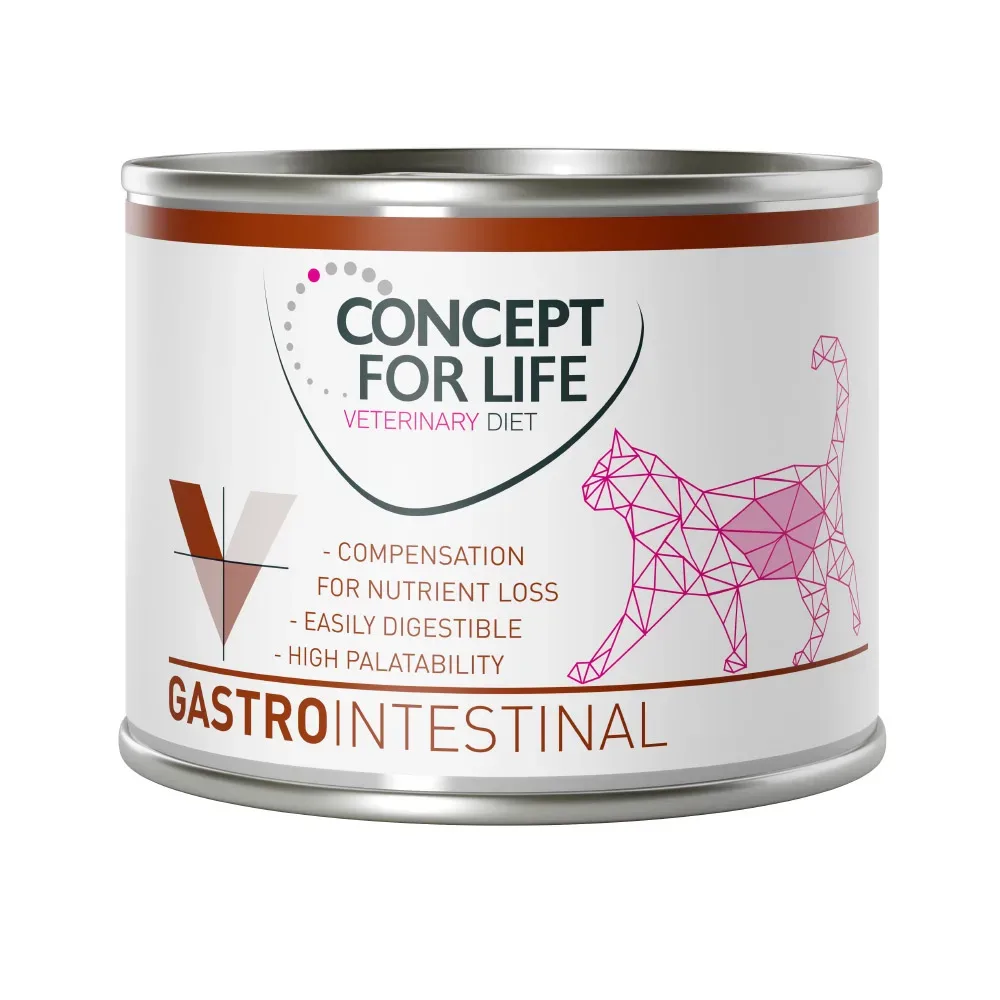 Concept for Life Veterinary Diet Gastrointestinal Katzennassfutter - Sparpaket: 24 x 200 g