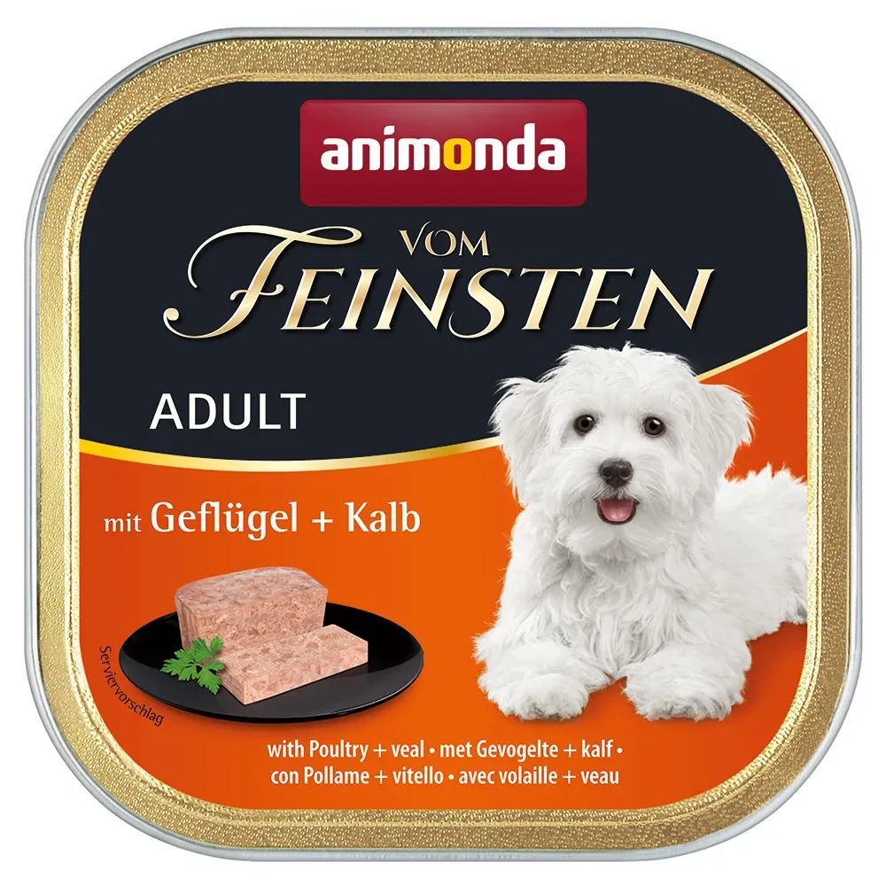 animonda Vom Feinsten Adult getreidefrei 6 x 150 g - Geflügel & Kalb