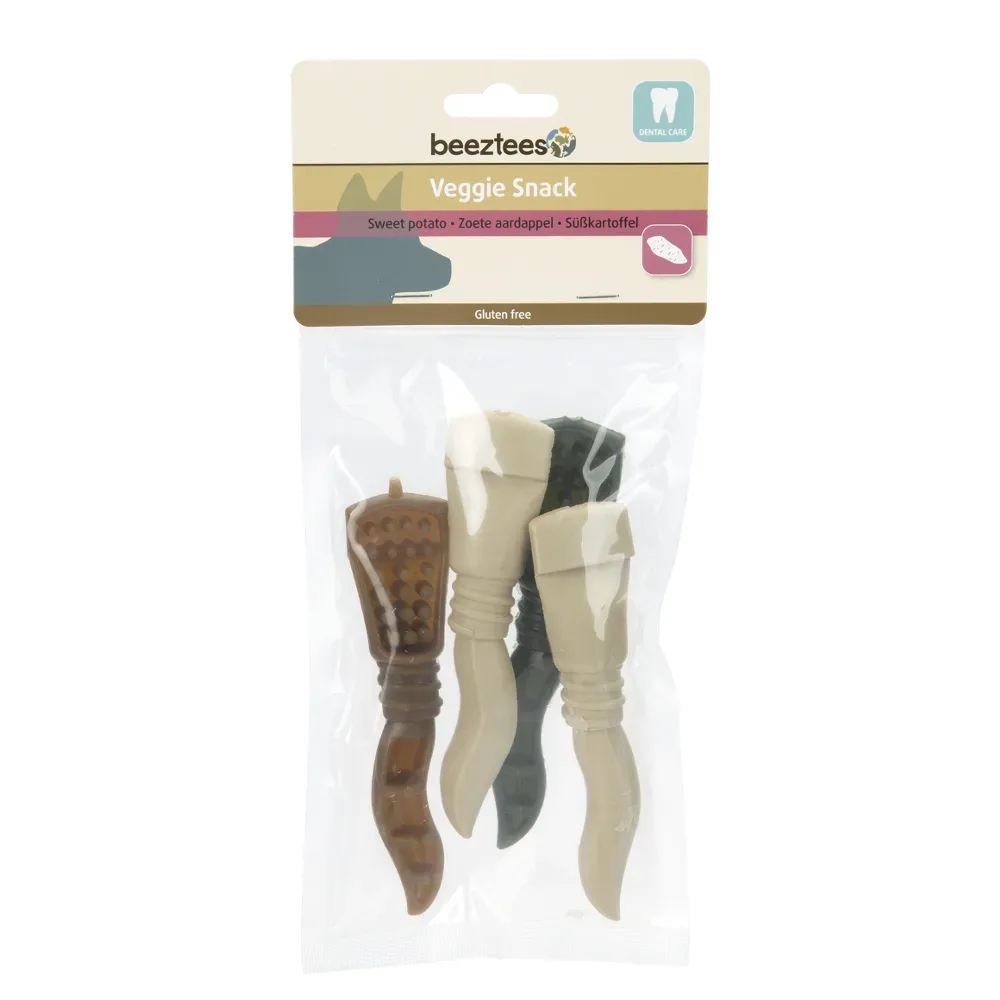 Beeztees Veggie Zahnpflege Snack - Sparpaket: 12 x 13 cm