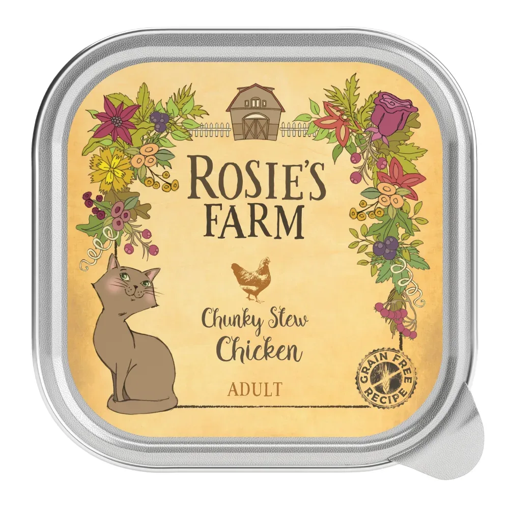 Sparpaket Rosie's Farm Adult 32 x 100 g - Huhn