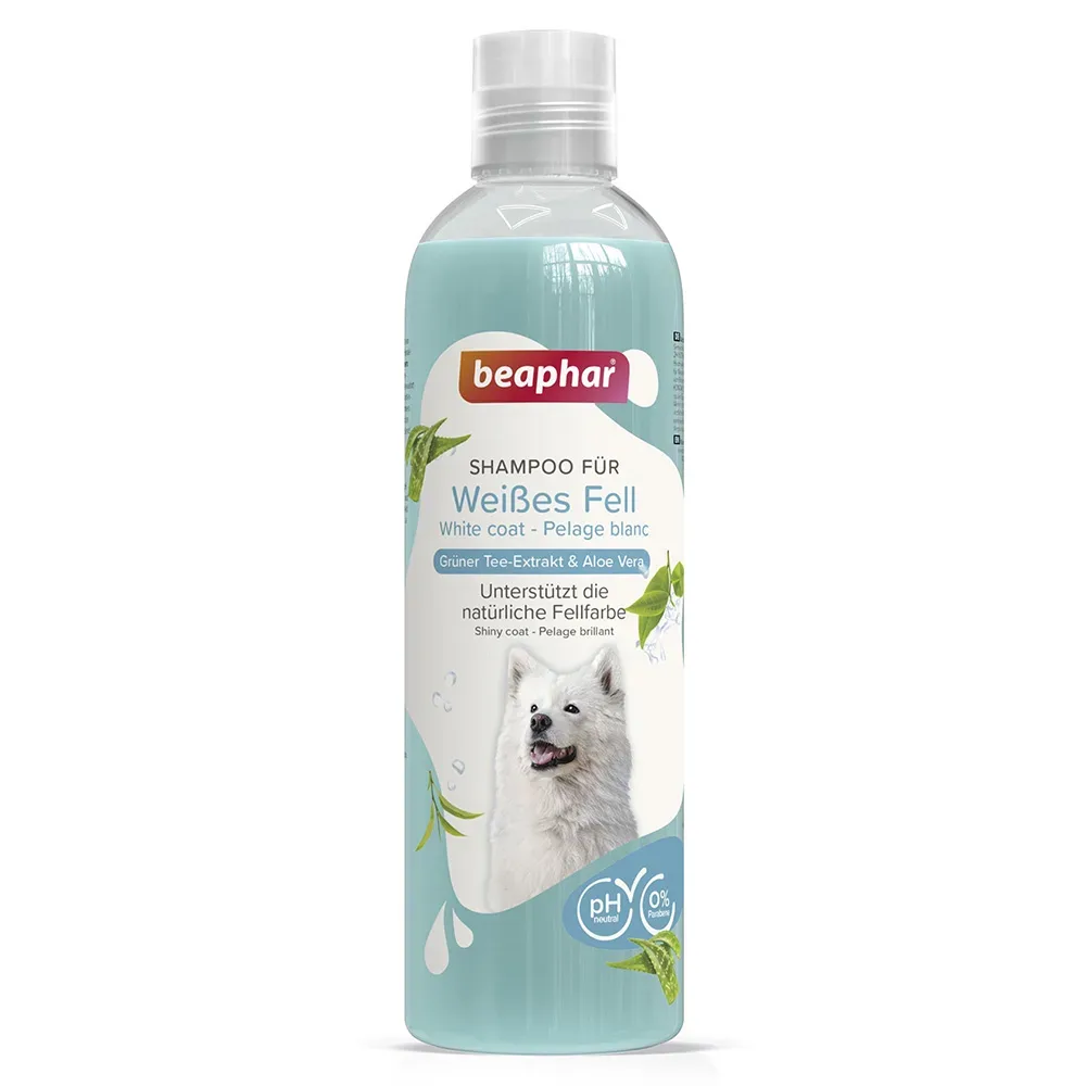 Beaphar Hunde Sbeahampoo für weisses Fell - Sparpaket: 2 x 250 ml