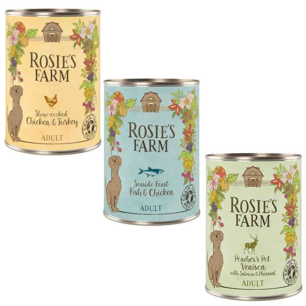 Sparpaket Rosie's Farm Adult 24 x 400 g - Mix 2 (3 Sorten)