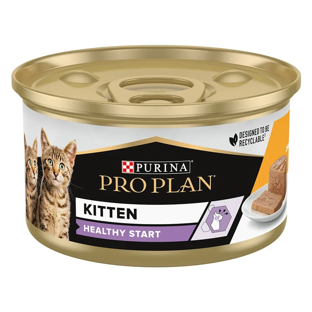 Purina Pro Plan Kitten Healthy Start 24 x 85 g - Huhn