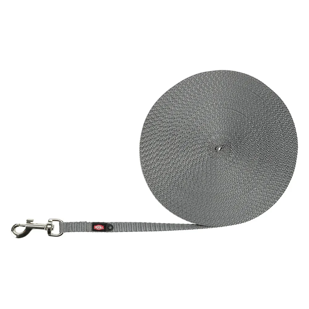 Trixie Schleppleine extra leicht, grafit - 15 m lang, 10 mm breit
