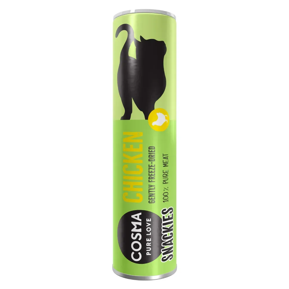 Sparpakete: 5 x Cosma Snackies - 5 x Lachs (105 g)