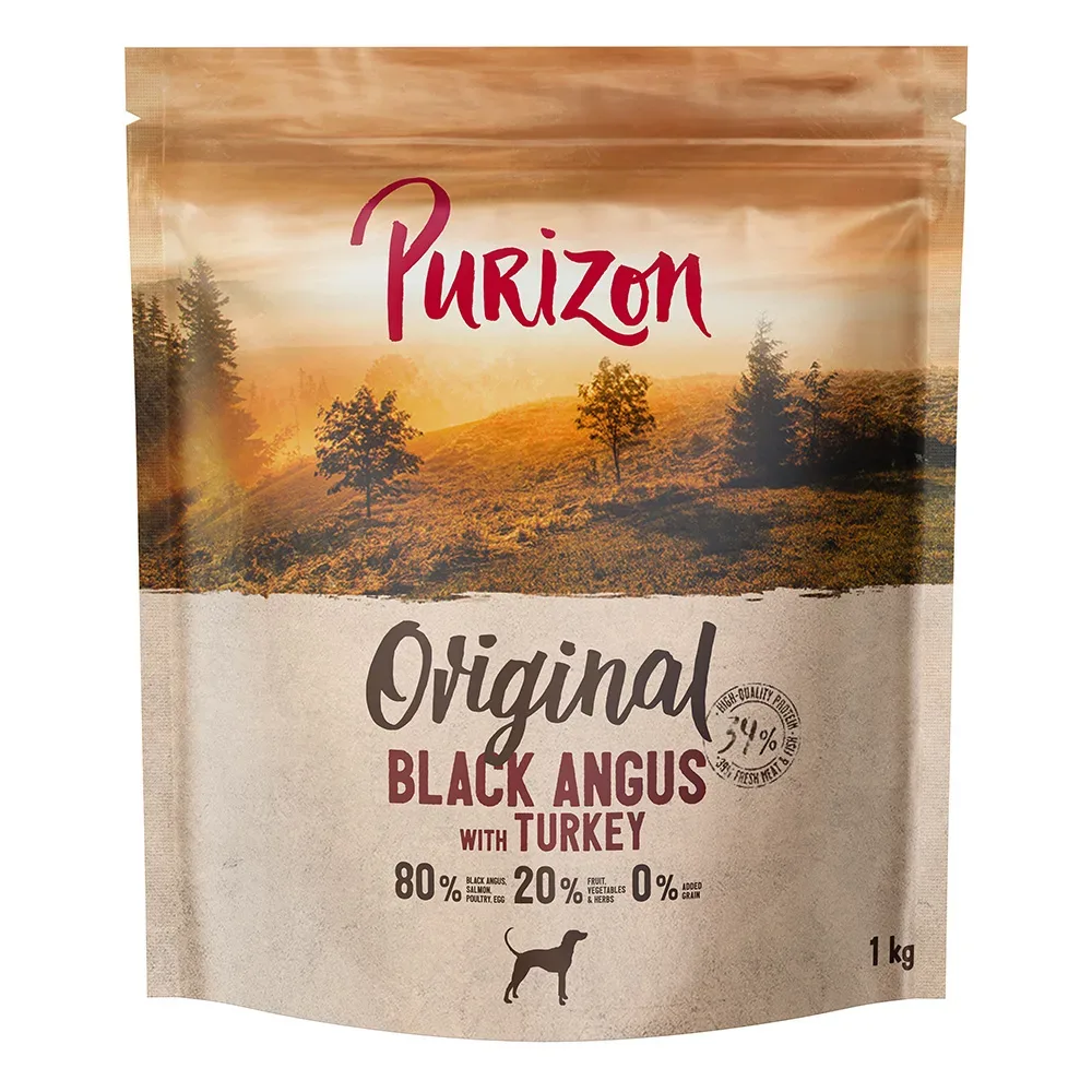 Purizon Black-Angus-Rind mit Truthahn Adult - getreidefrei - 1 kg