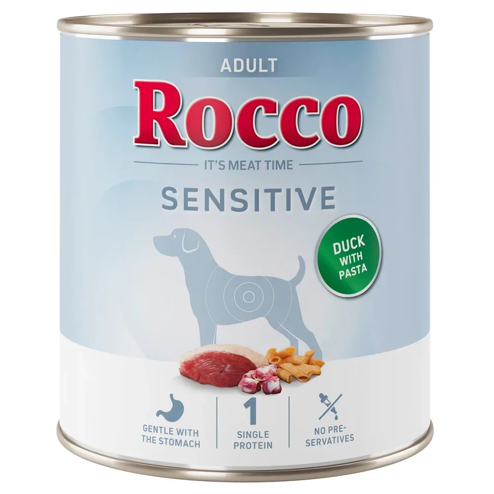 Rocco Sensitive 6 x 800 g - Neue Rezeptur - Ente mit Nudeln