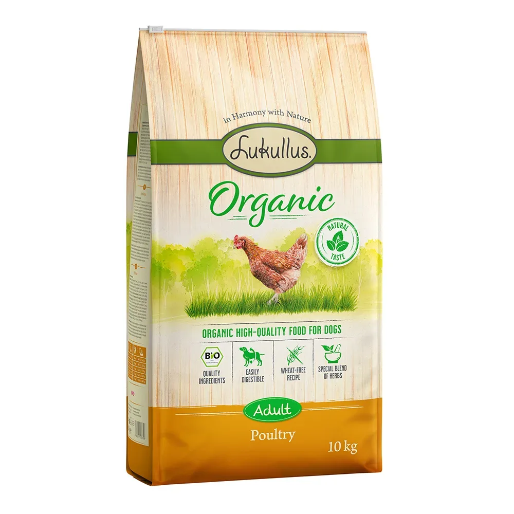 Lukullus Organic Geflügel (weizenfrei) - Sparpaket: 2 x 10 kg