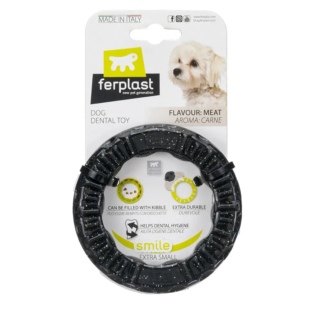 Ferplast Smile Kauring, schwarz - Gr. XS: Ø 8,5 x H 1,7 cm