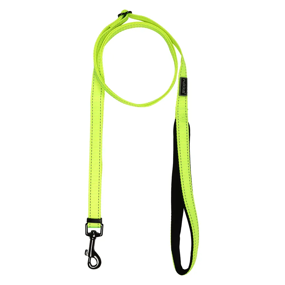 Rukka® Bliss Neon Leine, gelb - Grösse S: 200 cm lang, 10 mm breit