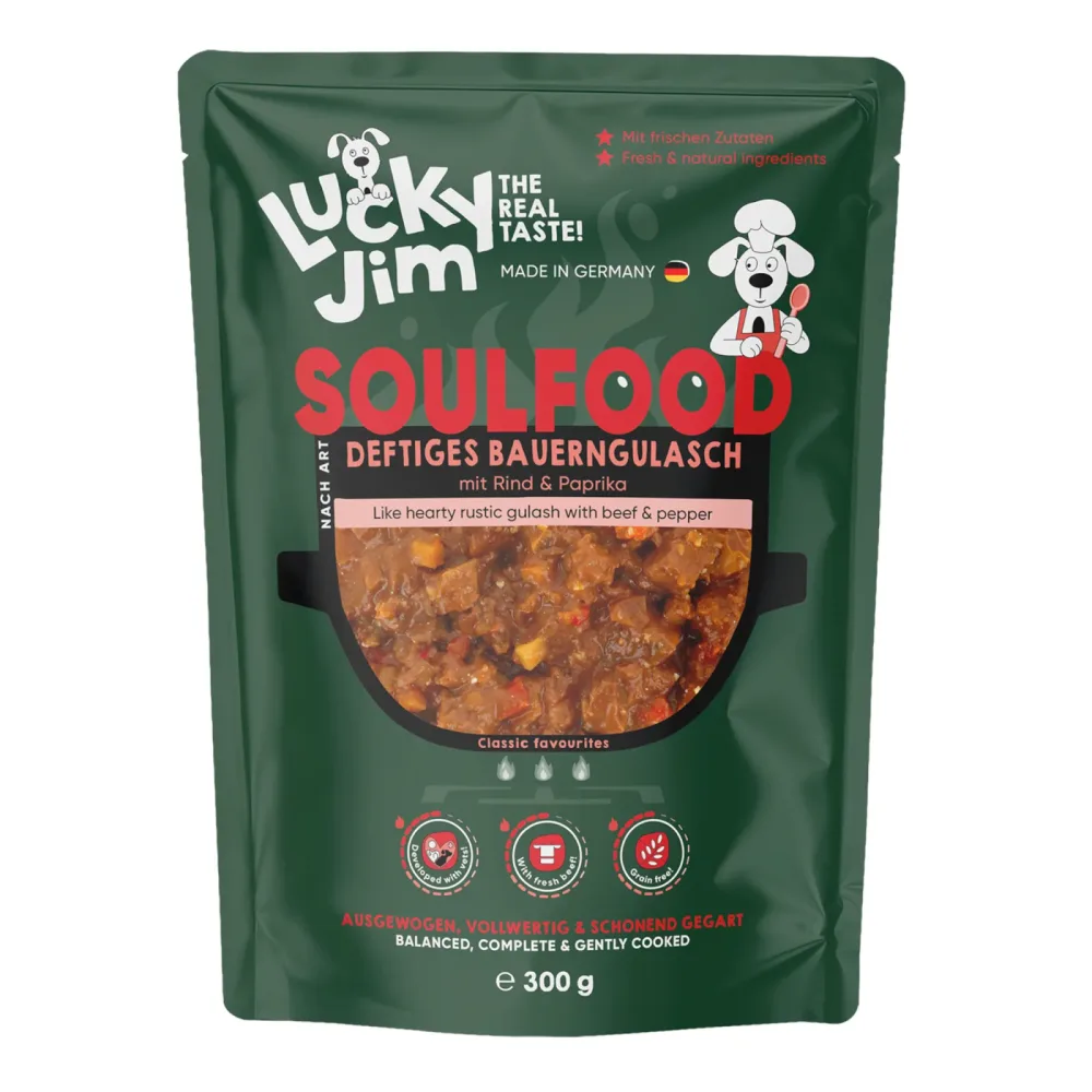 Lucky Jim Soulfood 6 x 300 g - Bauerngulasch