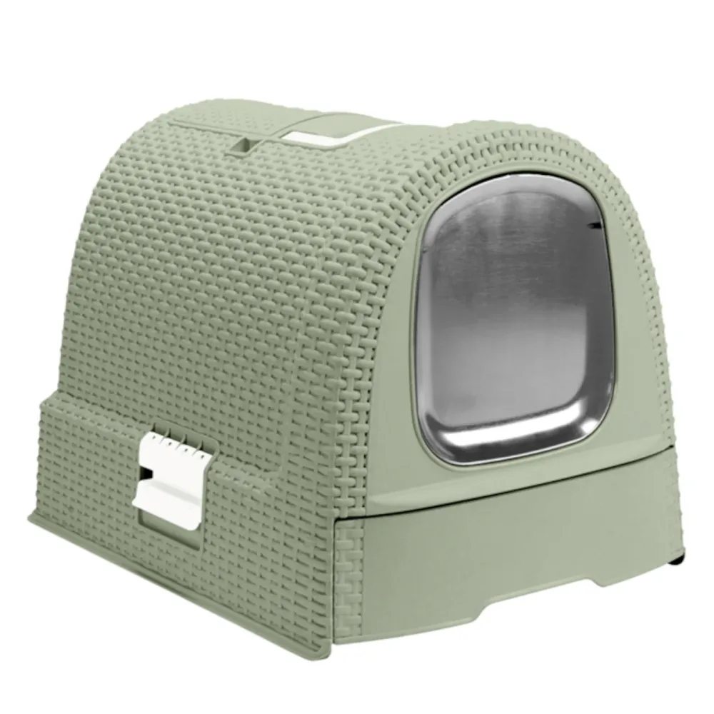 Curver Katzentoilette - grün: L 51 x B 38,5 x H 39,5 cm