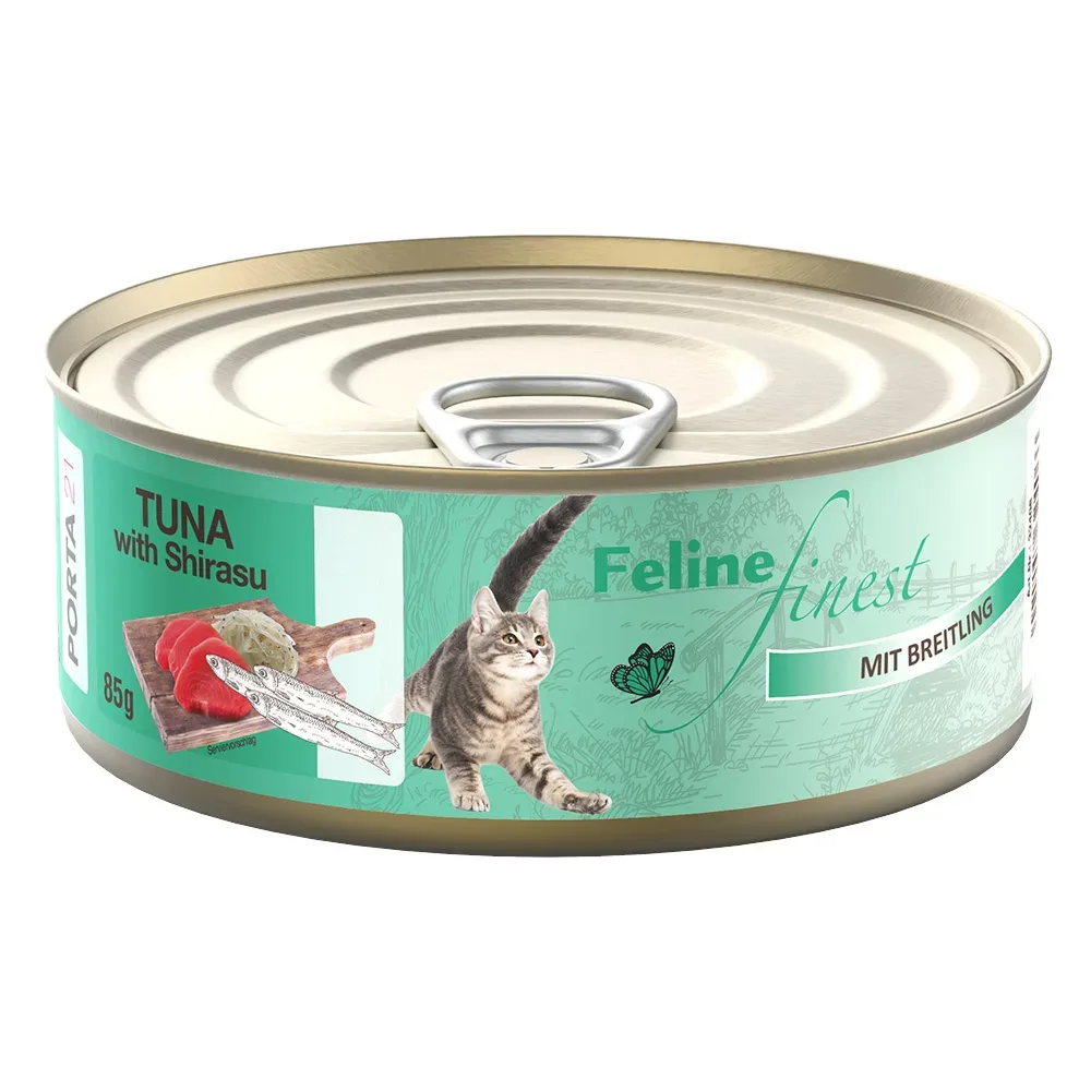 Feline Finest Katzen Nassfutter 85 g - Thunfisch mit Breitling