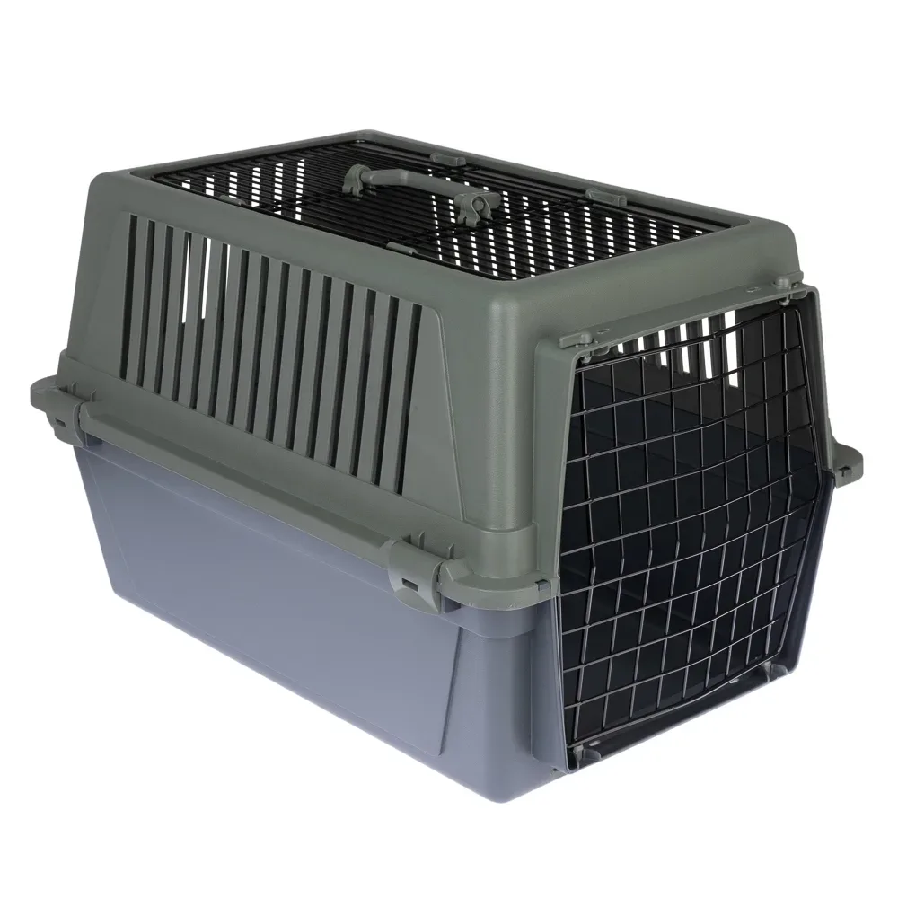 TIAKI Transportbox Verde - Sparset: Transportbox L + 15 x kooa Reise-Welpenunterlage mit Duft