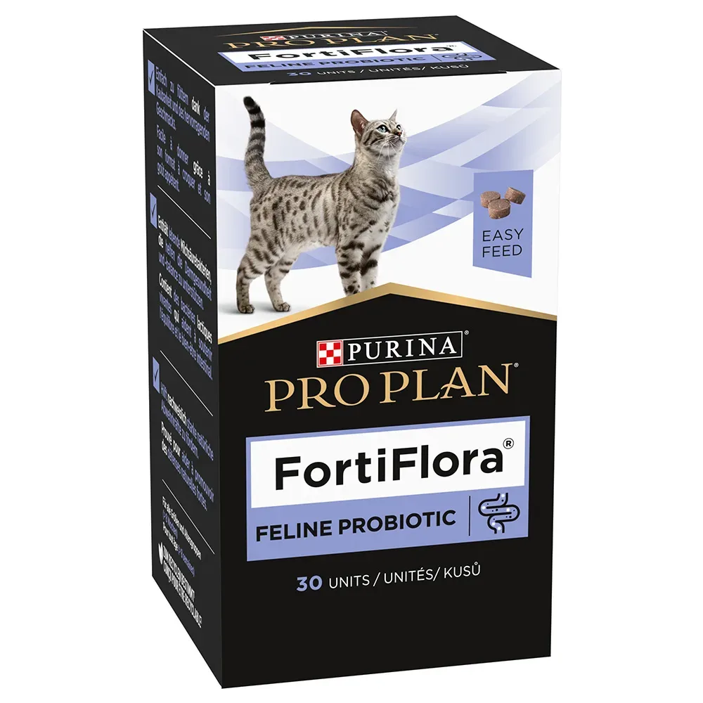 Purina Pro Plan Fortiflora Feline Probiotic Kauwürfel - 15 g (30 Stück)