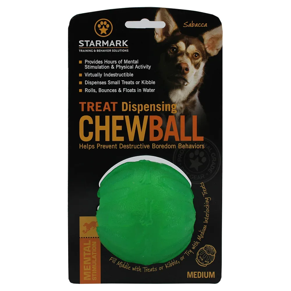 Starmark Treat Dispensing Chew Ball - M/L: ca. Ø 9 cm