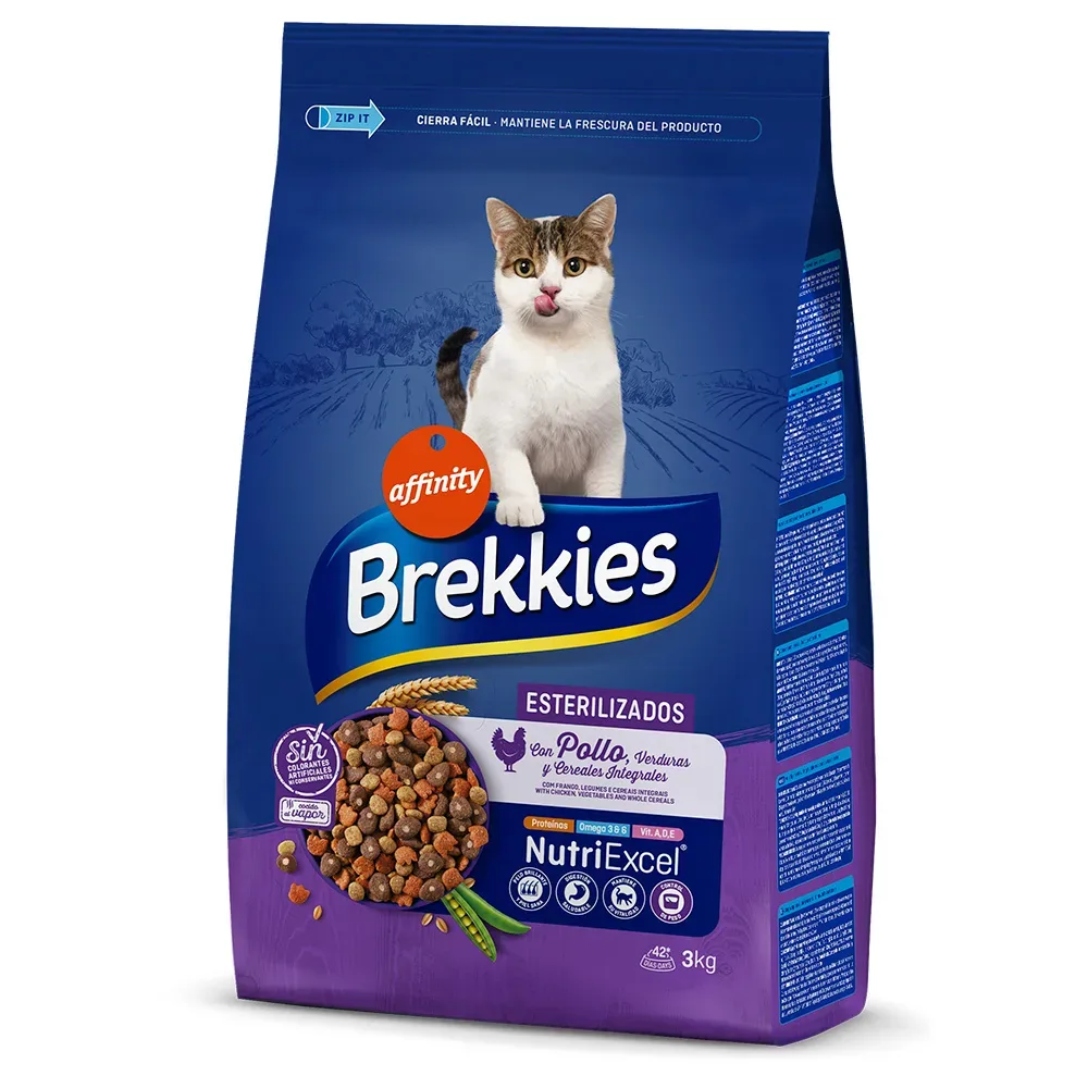 2 x Brekkies Trockenfutter zum Sonderpreis! - 2 x 3 kg Sterilized