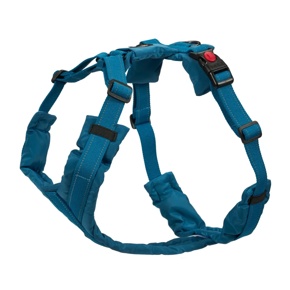 Rukka Hundegeschirr Puff - Grösse L: 65 - 90 cm Brustumfang, petrolblau