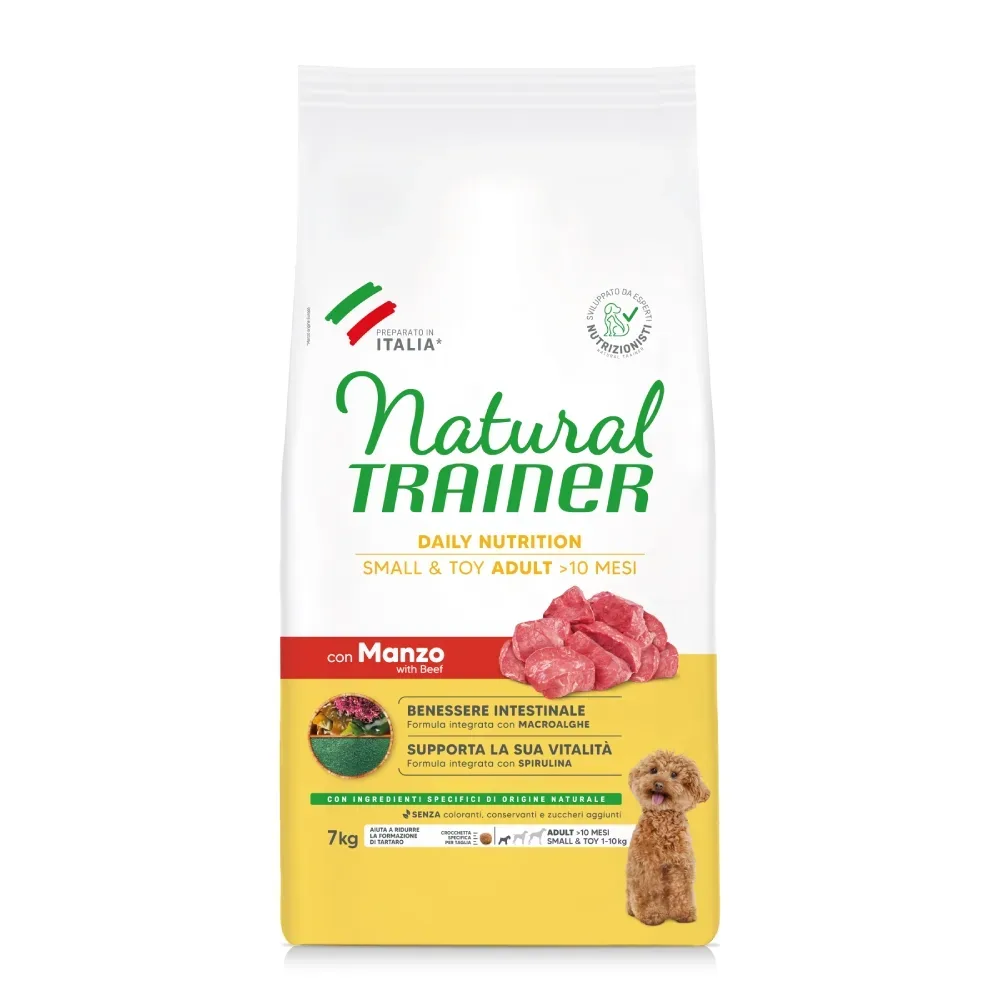 Sparpaket 2 x 7 kg / 3 x 2 kg Trainer Natural Mini - Rind & Reis (2 x 7 kg)