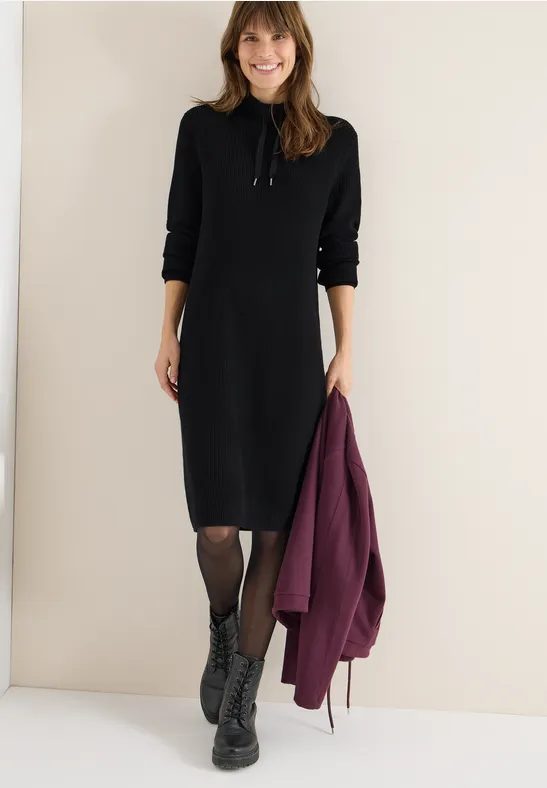 Cosy Rippstruktur Kleid