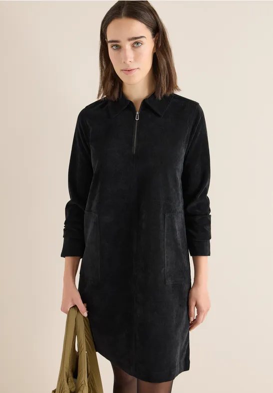 Cordkleid mit Zipper