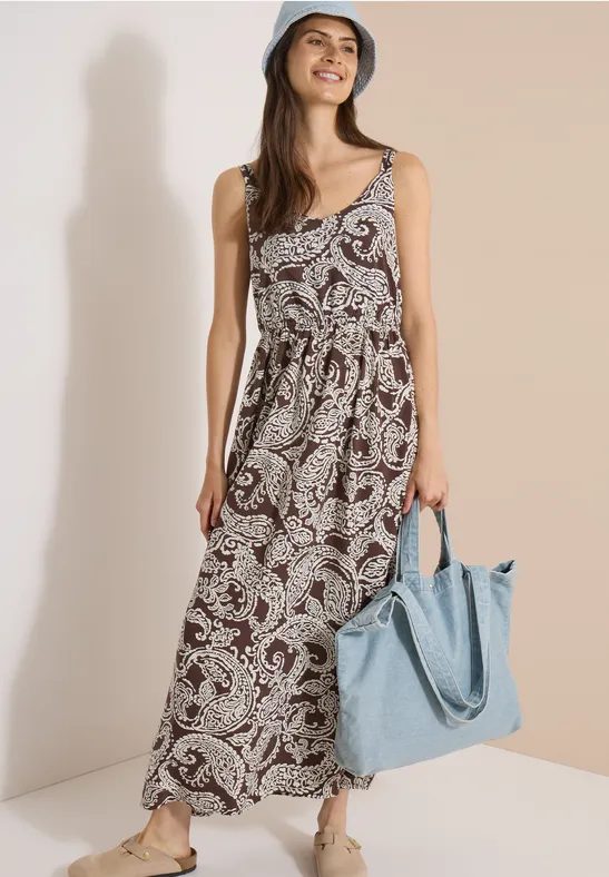 Maxikleid mit V