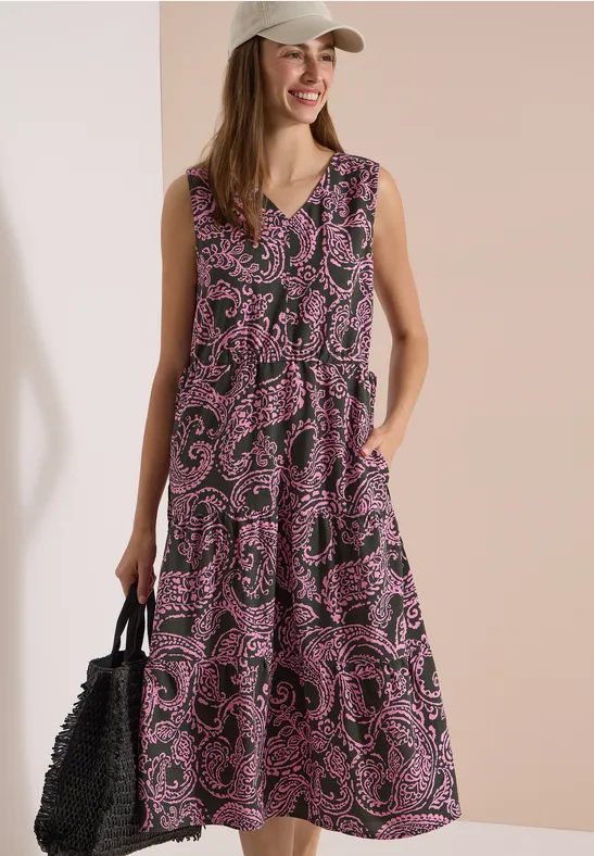 Midikleid mit V