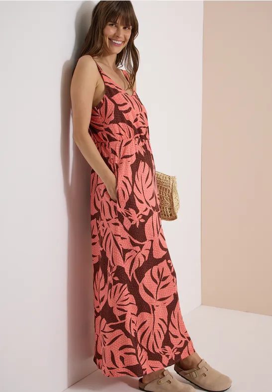 Maxikleid mit V