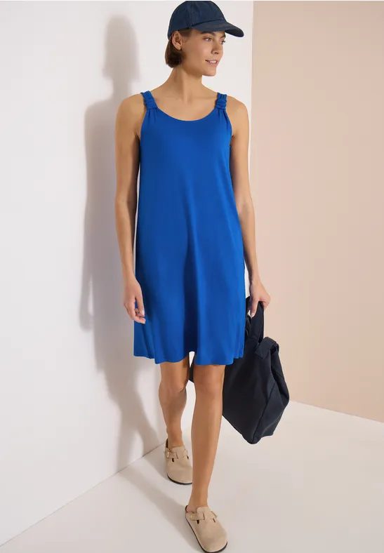Knielanges Kleid mit Knotendetail