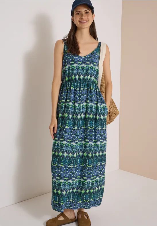 Maxikleid mit V