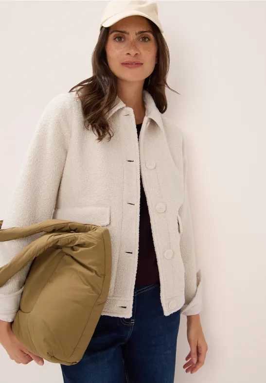 Jacke in Wolloptik