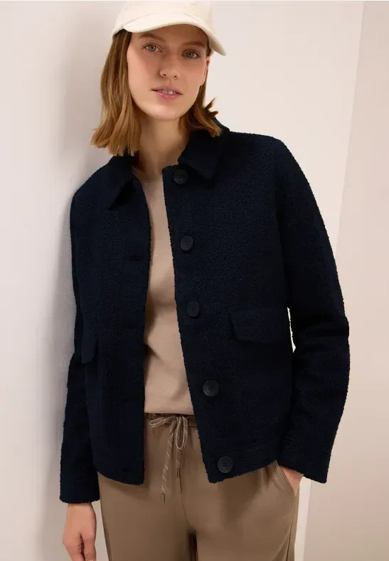 Jacke in Wolloptik
