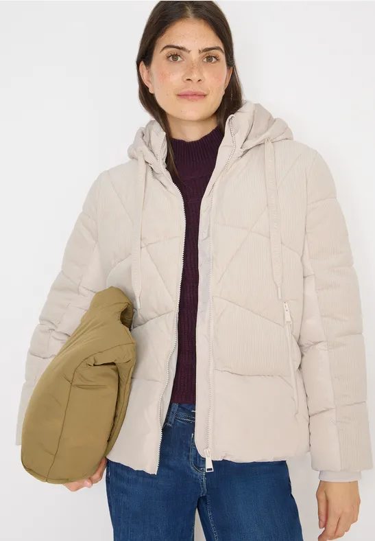 Puffer Jacke mit Cord
