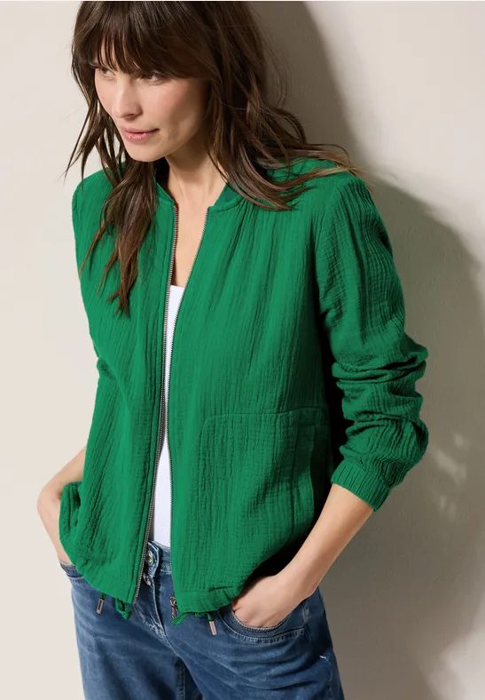 Kurze Musselin Jacke