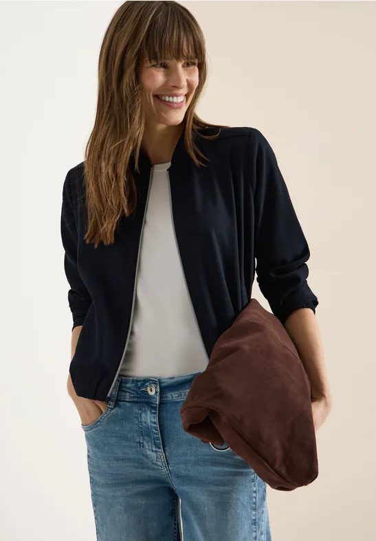 Blouson mit Glitzerstreifen